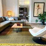 Modern Oda Hand Blown Glass Floor Lamp with Metal Base for Contemporary Home Decor