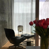 Modern Oda Hand Blown Glass Floor Lamp with Metal Base for Contemporary Home Decor