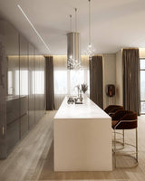 Modern Oda Hand Blown Glass Floor Lamp with Metal Base for Contemporary Home Decor