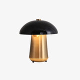 Modern Mushroom Metal Accent Table Lamp for Bedroom and Living Room