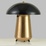 Modern Mushroom Metal Accent Table Lamp for Bedroom and Living Room