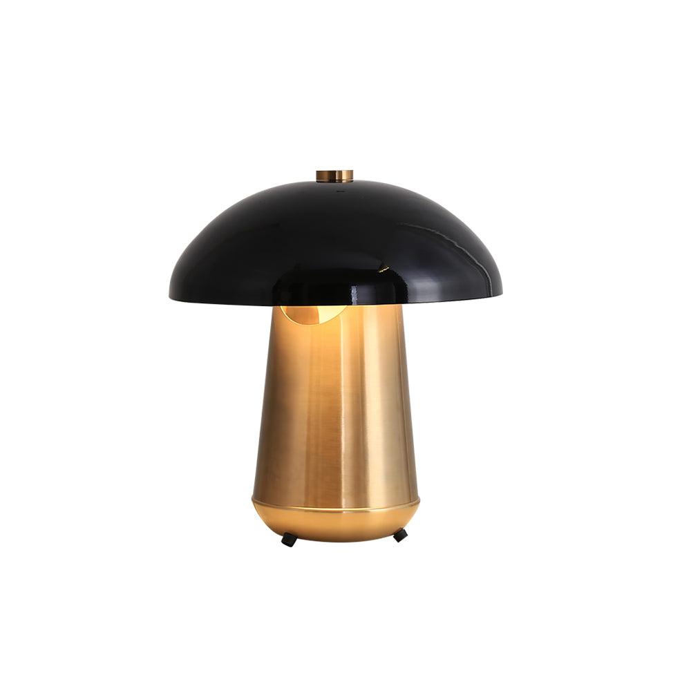 Modern Mushroom Metal Accent Table Lamp for Bedroom and Living Room