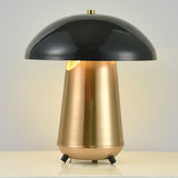 Modern Mushroom Metal Accent Table Lamp for Bedroom and Living Room