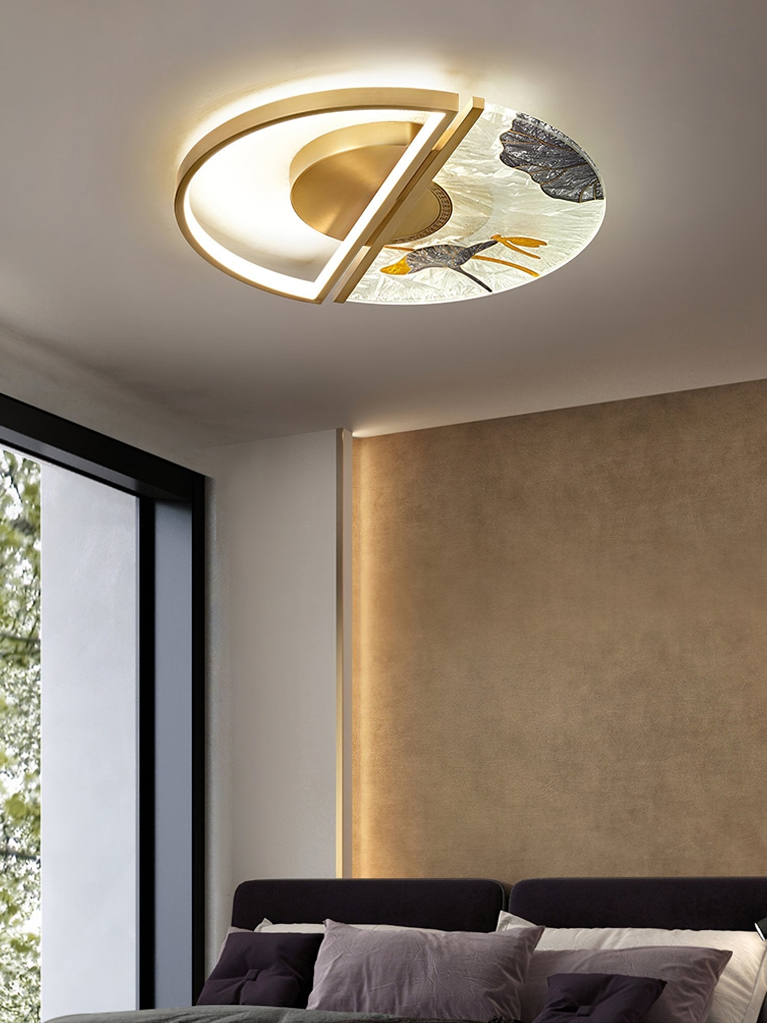 modern-olin-brass-and-enamel-stained-glass-led-flush-mount-ceiling-light