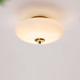 Modern Opal Glass LED Flush Mount Ceiling Lamp for Kitchen and Bathroom