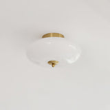 Modern Opal Glass LED Flush Mount Ceiling Lamp for Kitchen and Bathroom