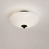 Modern Opal Glass LED Flush Mount Ceiling Lamp for Kitchen and Bathroom