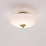 Modern Opal Glass LED Flush Mount Ceiling Lamp for Kitchen and Bathroom