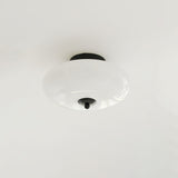 Modern Opal Glass LED Flush Mount Ceiling Lamp for Kitchen and Bathroom