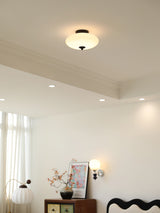 Modern Opal Glass LED Flush Mount Ceiling Lamp for Kitchen and Bathroom