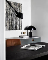 Modern Orbital Rotation Desk Lamp with Magnetic Adjustable Shade and Minimalist Metal Design