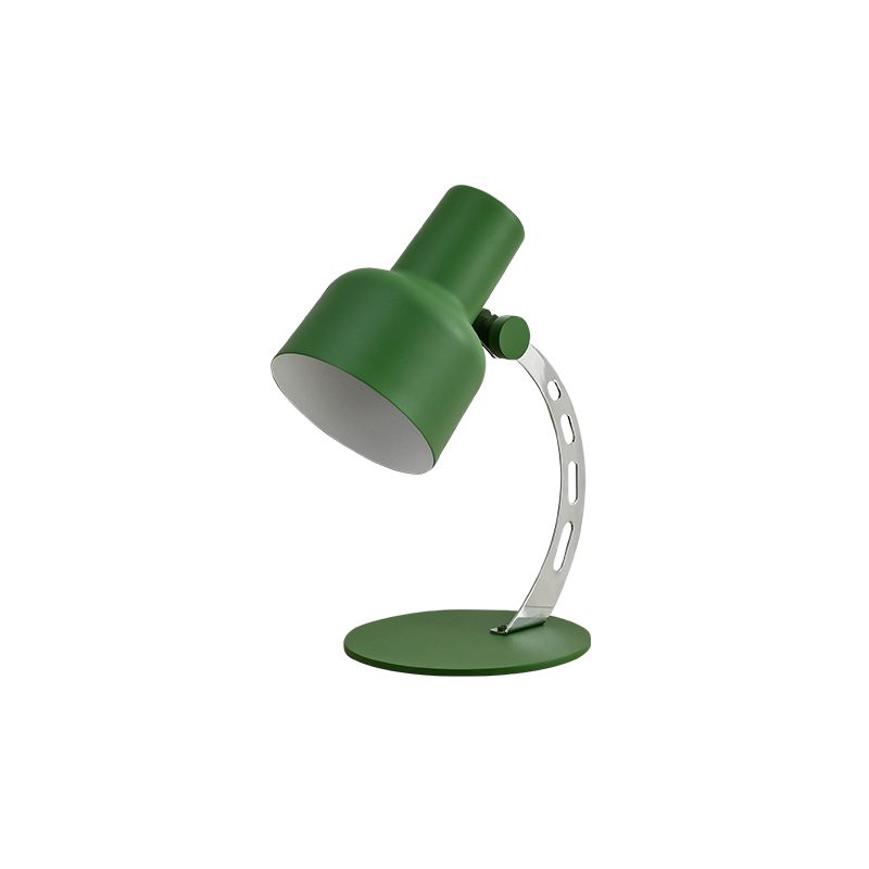 stylish-orange-and-chrome-metal-bedside-lamp-with-vibrant-apple-green-wire