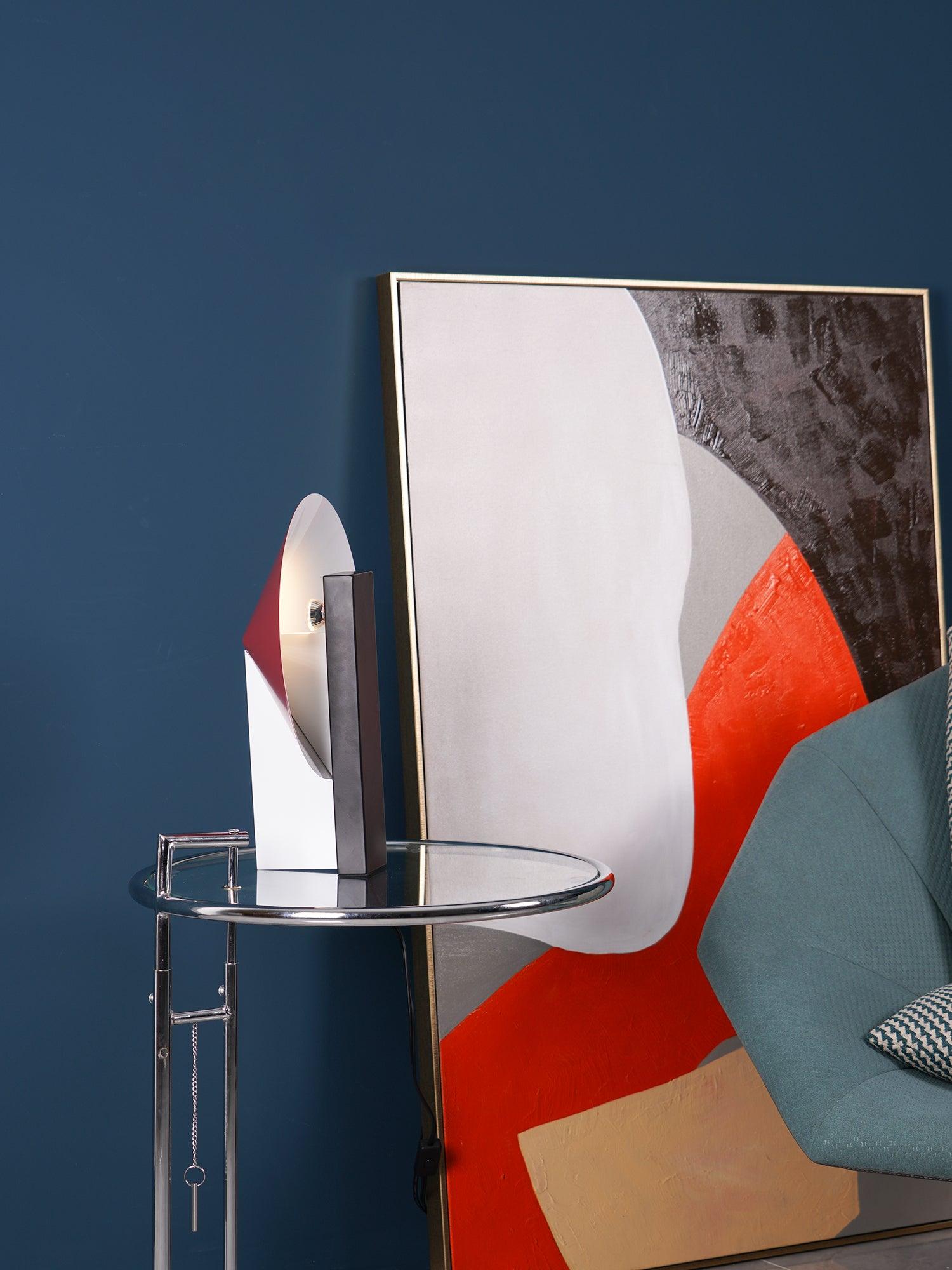 Modern Orbe Indirect Light Table Lamp with Minimalist Conical Design for Indoor Use