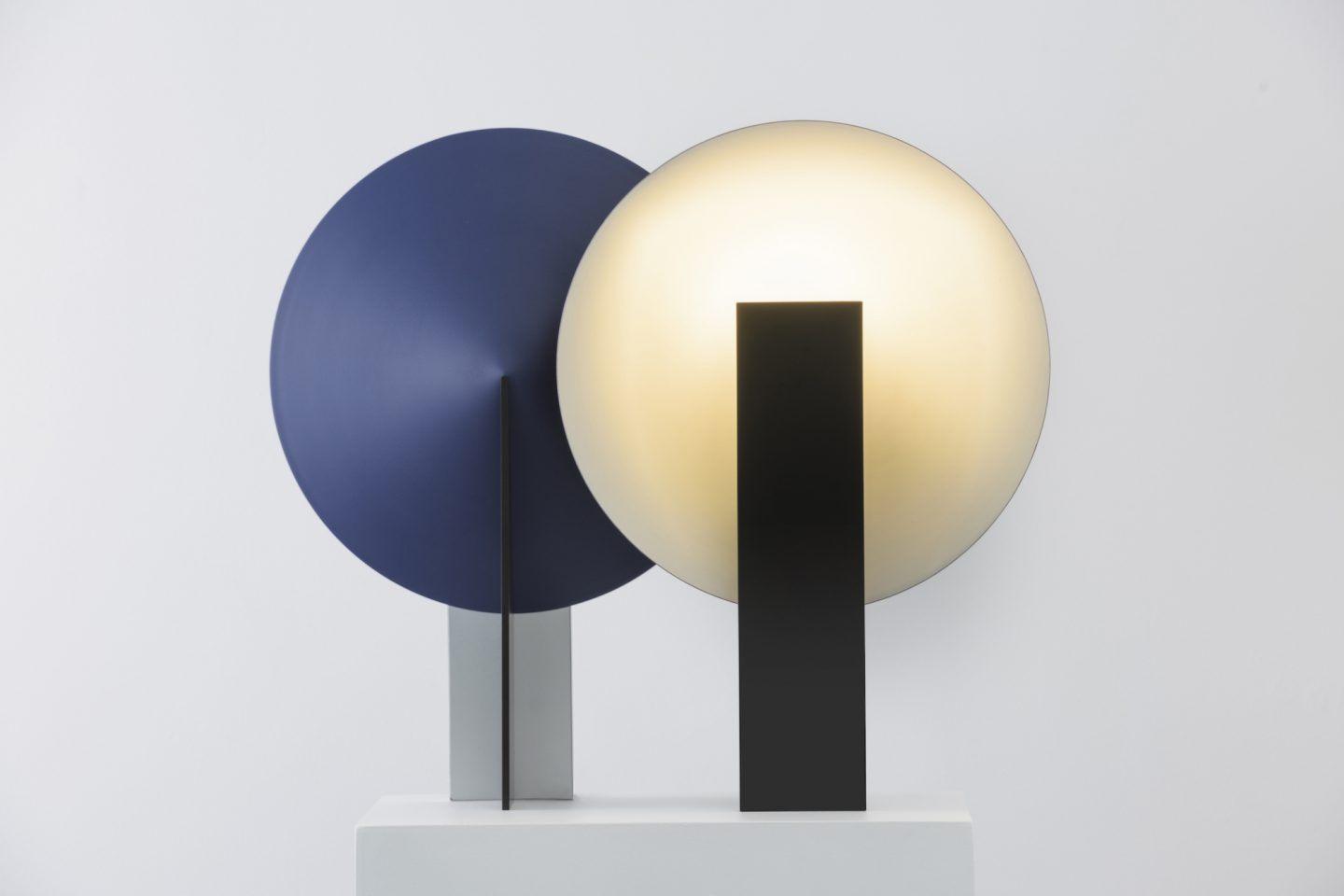 Modern Orbe Indirect Light Table Lamp with Minimalist Conical Design for Indoor Use