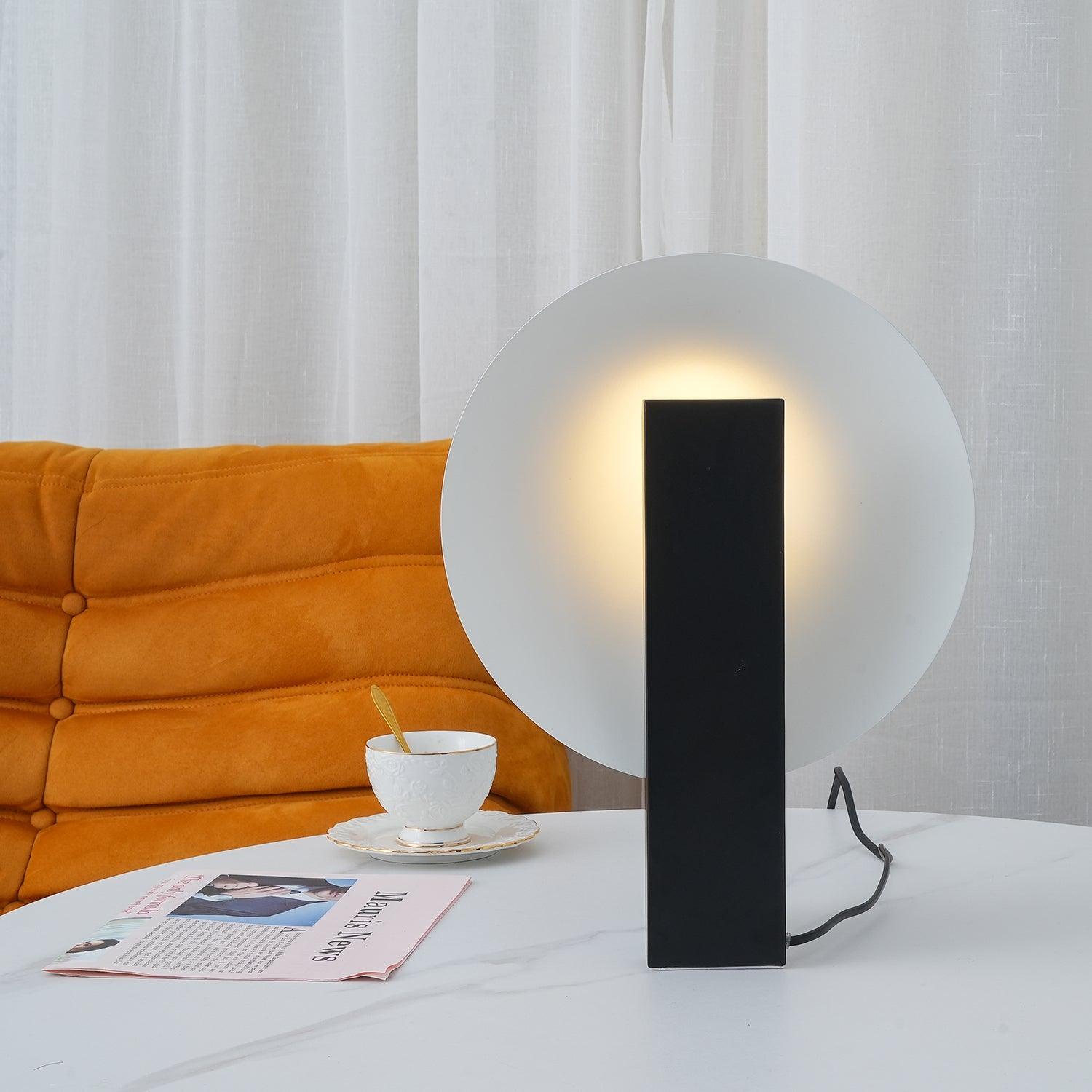 Modern Orbe Indirect Light Table Lamp with Minimalist Conical Design for Indoor Use