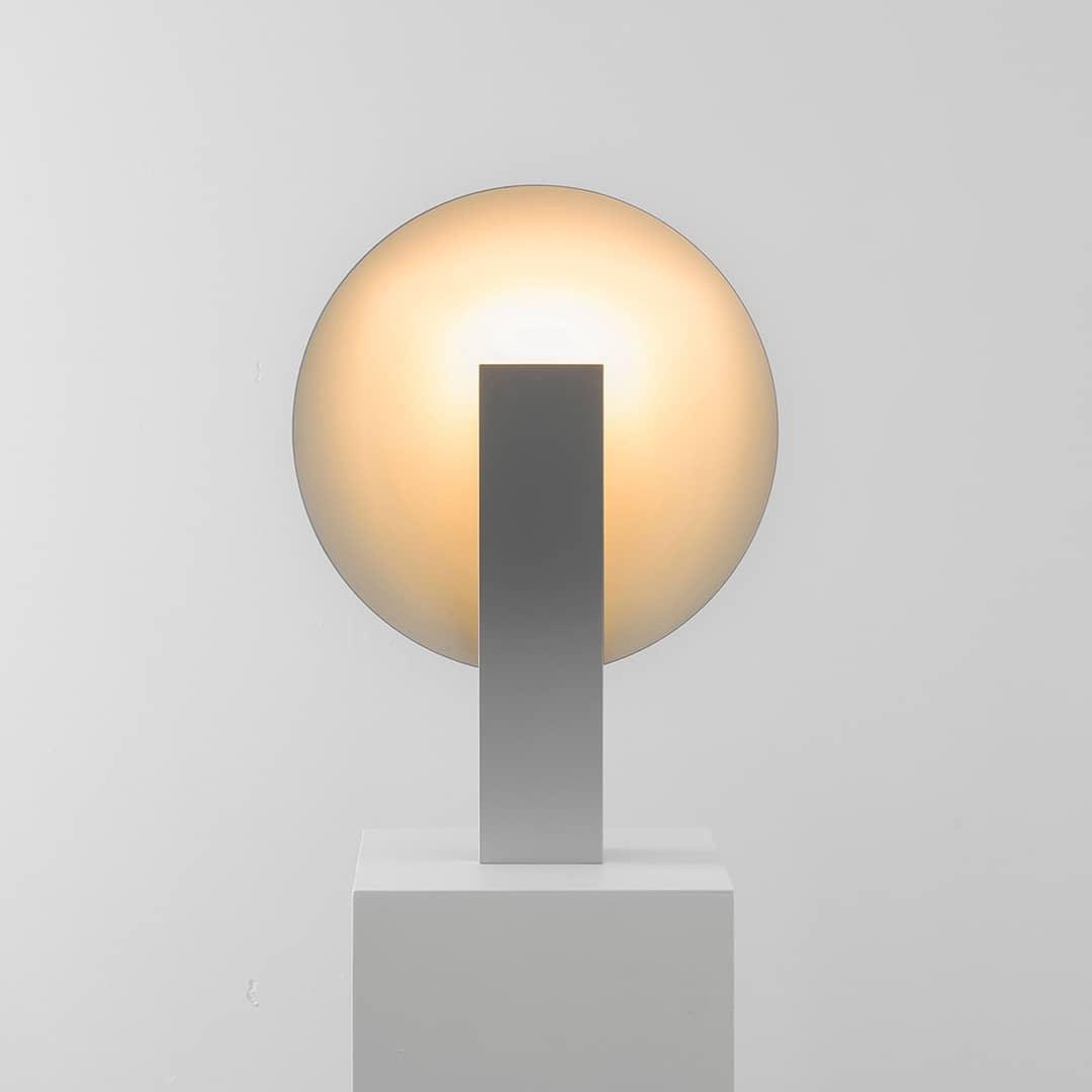 Modern Orbe Indirect Light Table Lamp with Minimalist Conical Design for Indoor Use