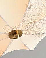 Orchid Fabric Flush Mount Ceiling Light Vintage Style Textured Shade Lamp