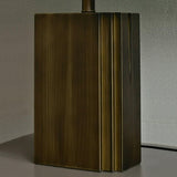 Oregon Antique Gold Resin Table Lamp with White Fabric Shade for Classic Interior Decor