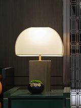 Oregon Antique Gold Resin Table Lamp with White Fabric Shade for Classic Interior Decor