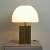 Oregon Antique Gold Resin Table Lamp with White Fabric Shade for Classic Interior Decor