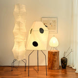Modern Rice Paper Origami Lantern Floor Lamp Geometric Standing Light for Living Room and Bedroom