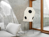 Modern Rice Paper Origami Lantern Floor Lamp Geometric Standing Light for Living Room and Bedroom
