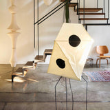 Modern Rice Paper Origami Lantern Floor Lamp Geometric Standing Light for Living Room and Bedroom