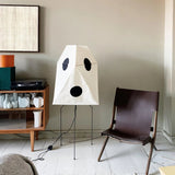 Modern Rice Paper Origami Lantern Floor Lamp Geometric Standing Light for Living Room and Bedroom