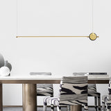 minimalist-led-linear-pendant-light-with-gold-sphere-trim-for-dining-room