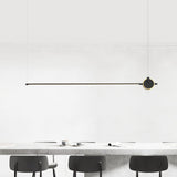 minimalist-led-linear-pendant-light-with-gold-sphere-trim-for-dining-room