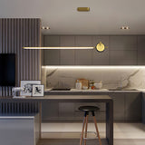 minimalist-led-linear-pendant-light-with-gold-sphere-trim-for-dining-room