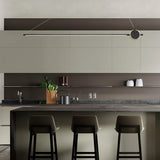 minimalist-led-linear-pendant-light-with-gold-sphere-trim-for-dining-room