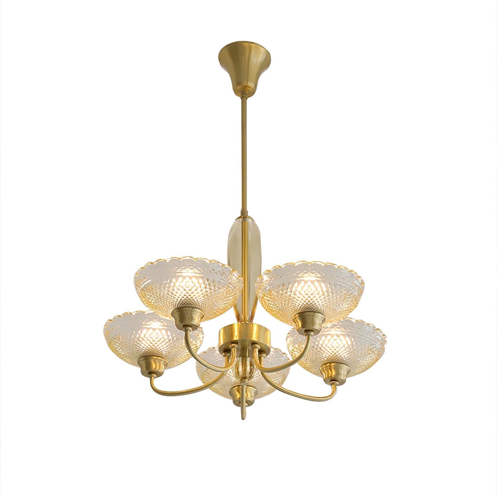 mid-century-scalloped-amber-glass-brass-chandelier-5-arm-pendant-lighting-for-dining-room