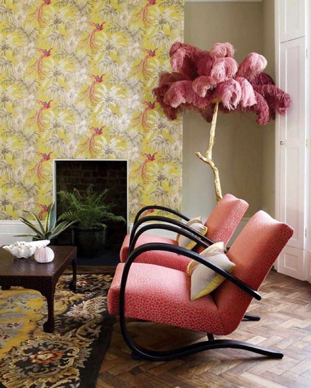 Luxurious Ostrich Feather Floor Lamp with Polished Brass Base Elegant Gold Standing Light for Living Room