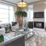 Luxurious Ostrich Feather Floor Lamp with Polished Brass Base Elegant Gold Standing Light for Living Room