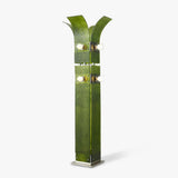 Modern Palm Tree Torchiere Floor Lamp with Acrylic Leaves for Living Room