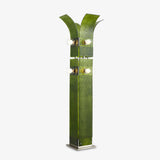 Modern Palm Tree Torchiere Floor Lamp with Acrylic Leaves for Living Room