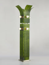 Modern Palm Tree Torchiere Floor Lamp with Acrylic Leaves for Living Room