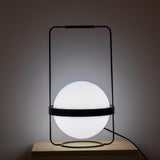 Modern Minimalist LED Table Lamp with Spherical Acrylic Diffuser for Bedside and Office