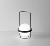 Modern Minimalist LED Table Lamp with Spherical Acrylic Diffuser for Bedside and Office