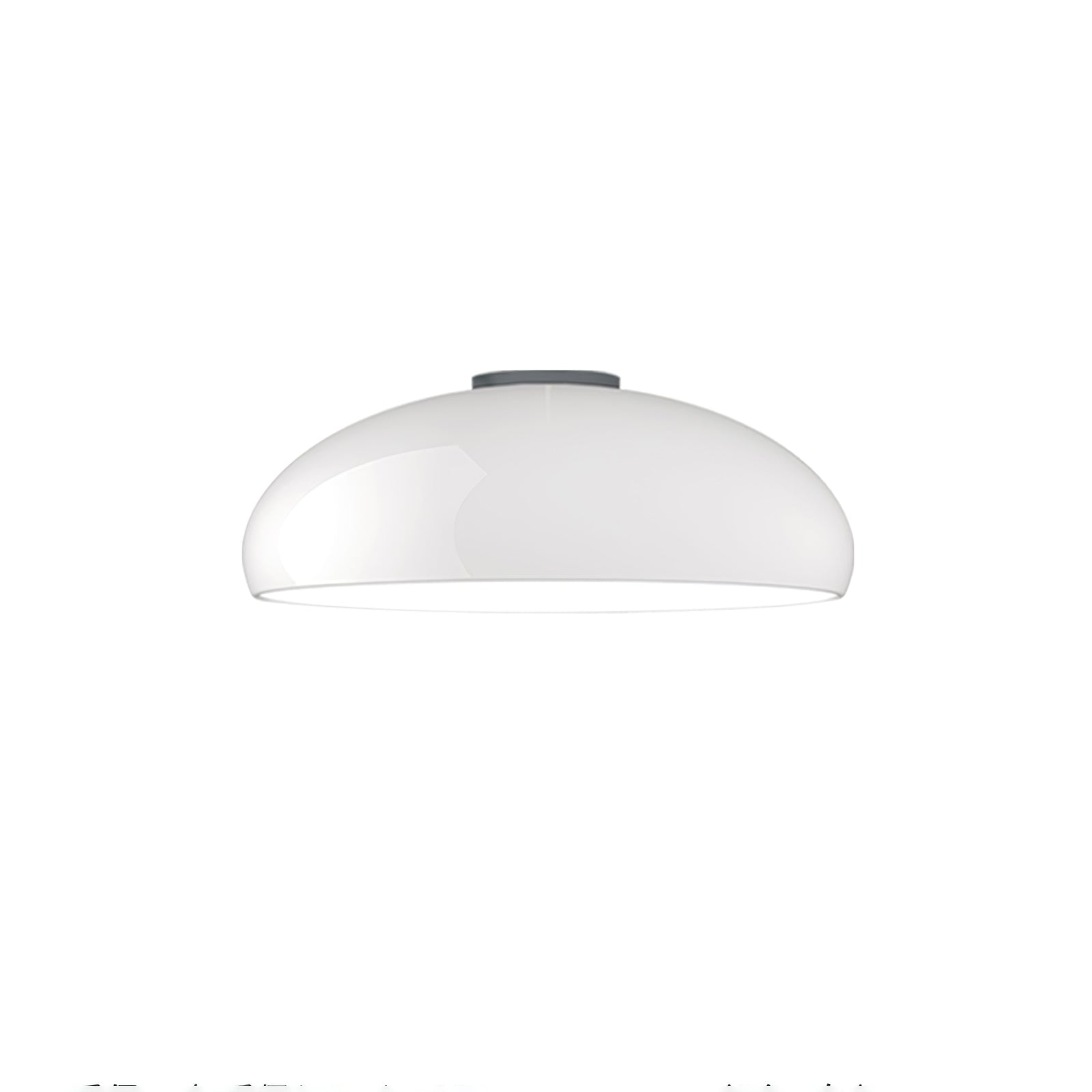 Pangen Modern Dome Ceiling Lamp Large 60cm Flush Mount Fixture for Kitchen Living Room Bedroom