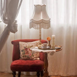 Elegant Brass Table Lamp with White Fabric Shade for Modern Living Room and Office Decor