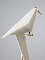 Modern Origami Paper Crane LED Floor Lamp Gold Bird Torchiere Standing Light
