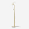 Modern Origami Paper Crane LED Floor Lamp Gold Bird Torchiere Standing Light