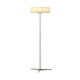 Minimalist Oriental Lantern Inspired LED Floor Lamp with Parchment Diffuser and Metal Base