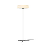 Minimalist Oriental Lantern Inspired LED Floor Lamp with Parchment Diffuser and Metal Base