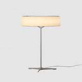 Modern Minimalist Dama Lantern Accent Table Lamp with Parchment Shade and Tripod Metal Base