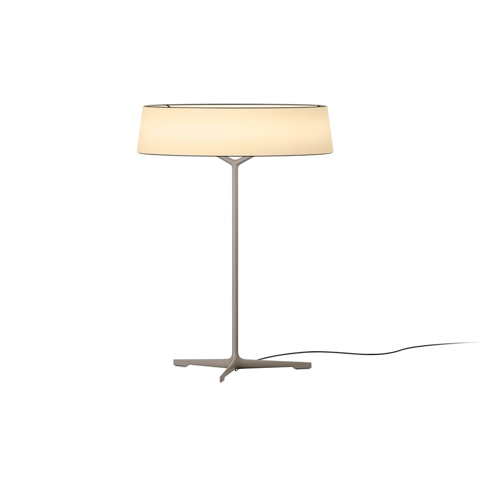 Modern Minimalist Dama Lantern Accent Table Lamp with Parchment Shade and Tripod Metal Base