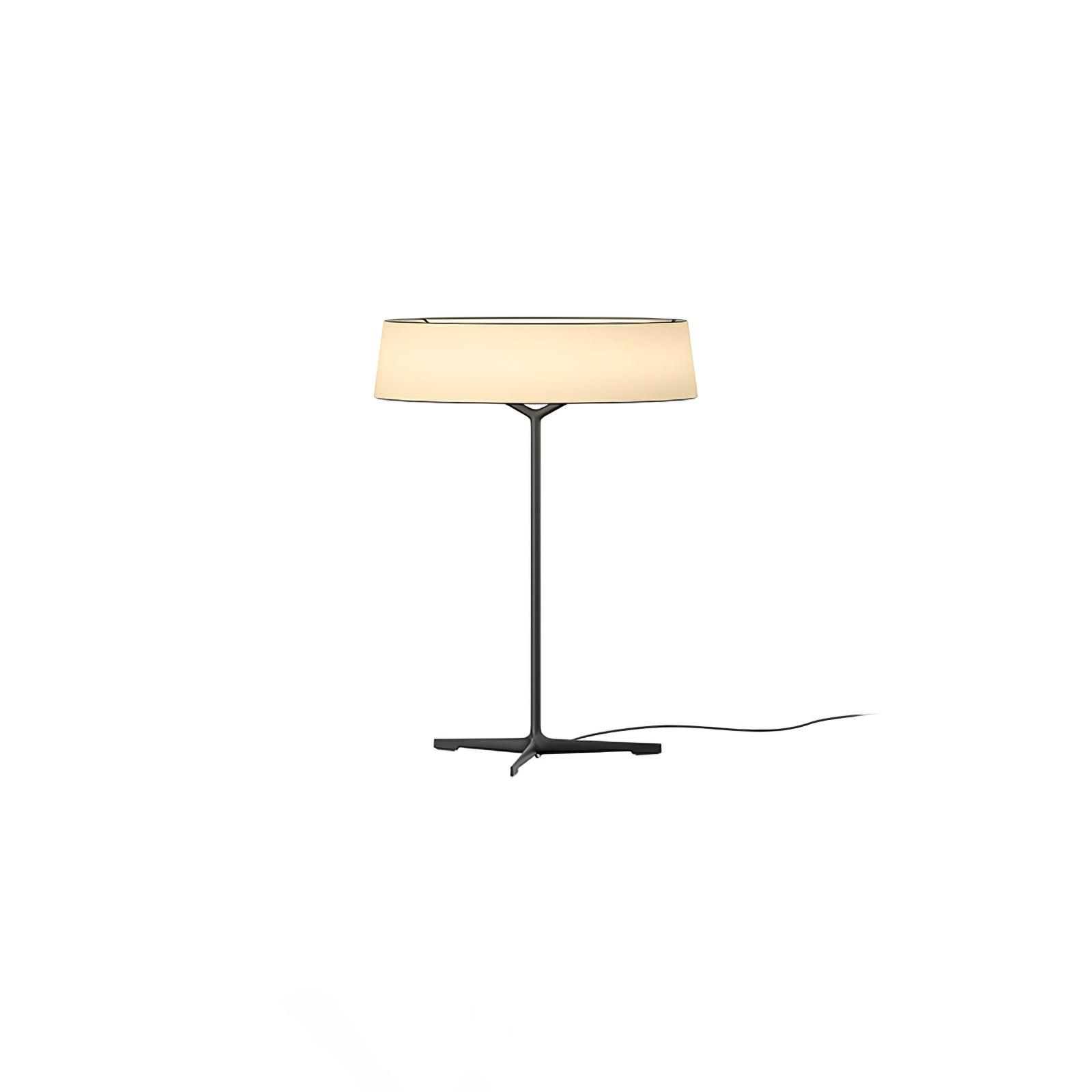 Modern Minimalist Dama Lantern Accent Table Lamp with Parchment Shade and Tripod Metal Base