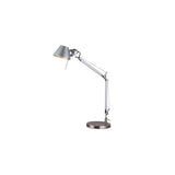 Modern Adjustable Aluminum Swing Arm Desk Lamp with Conical Shade for Task Lighting and Home Office